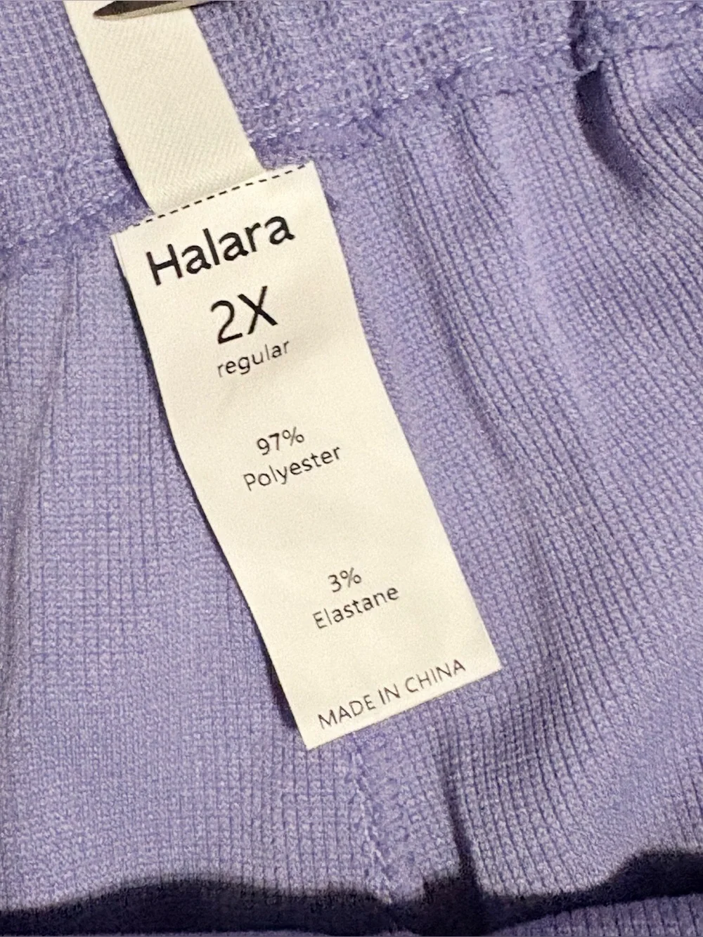 Halara Mellow Purple Flex™ High Waisted Pocket Wide Leg Waffle Work Pants - Picture 7 of 10
